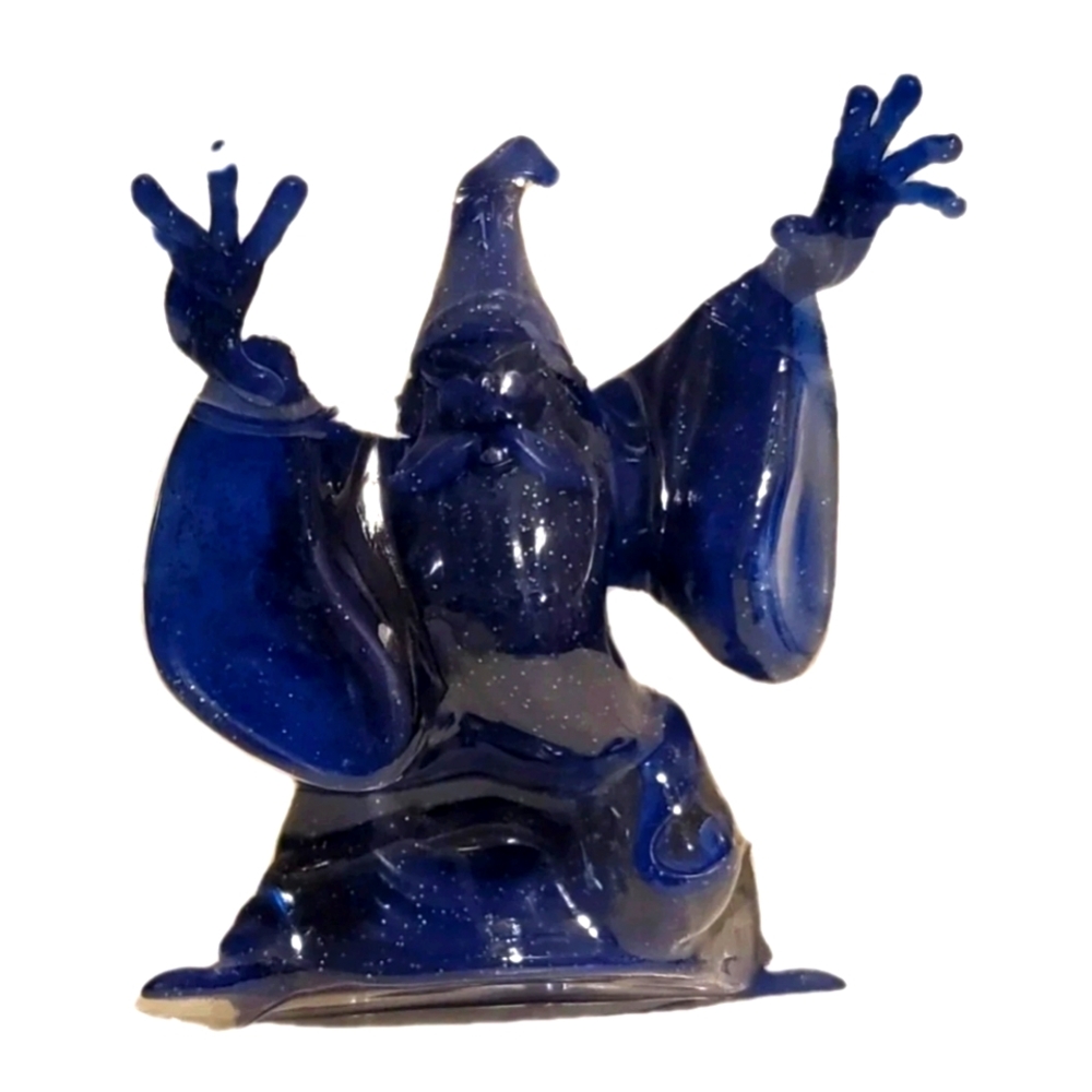 Glitter Variant Chaser Merlin D23 Magic Mystery Gold Member Disney Figure Statue